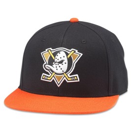 AMERICAN NEEDLE Anaheim Ducks 400 Series Adjustable Snapback Baseball Hat (42412B-AMD-BLOR)