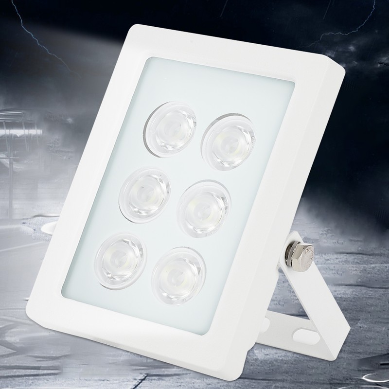 DC12V 6 LEDs White Fill Light IP66 Automatic Sensor Light