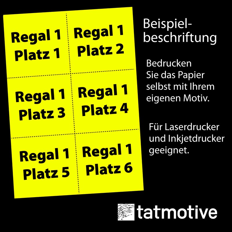 Neon Paper Extreme Neon Yellow 50 Sheets DIN A4, 80