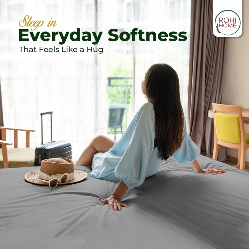 Rohi 25cm Deep Microfibre Fitted Sheet Double Bed – Comfy