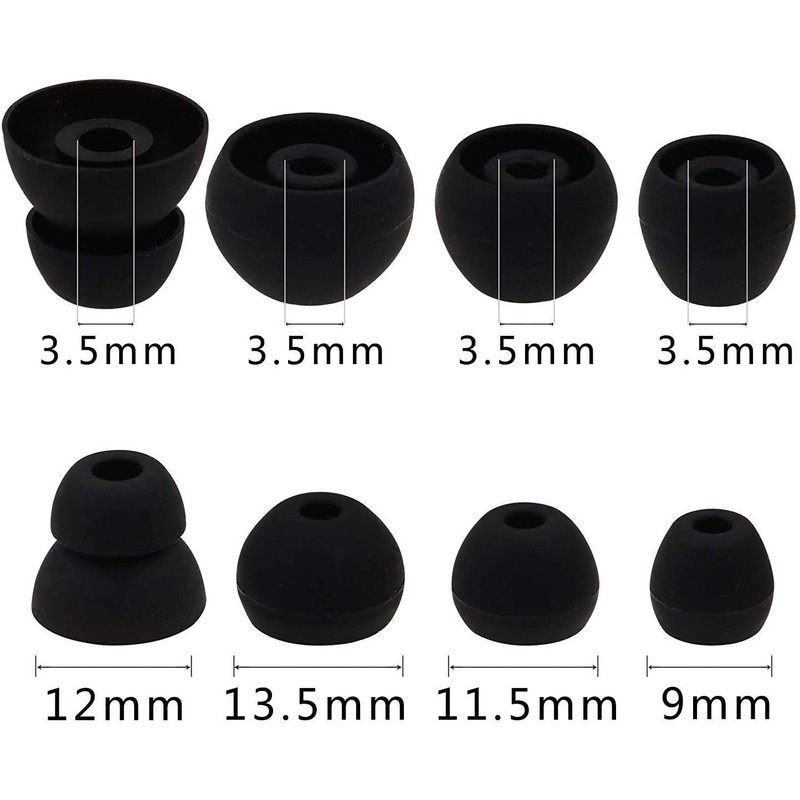 BLUEWALL Ear Tips Eartips Earbuds Gel Cushion Replacement for Beats