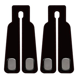 2 stücke Auto Lagerung Haken, Drehbar Auto Kopfstütze Autositz Rückenhaken, Doppelhaken für Autositzrückseite, Kopfstützenhaken für Geldbörsen und Taschen, Auto Haken (Black)