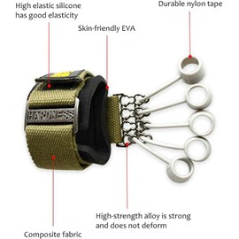 Extensor de dedo y mano con banda de resistencia para aumentar la flexibilidad de los dedos y el entrenamiento