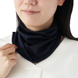 Kinuya SO6927 Cool Silk Neck Cover, UV Protection, Navy Blue