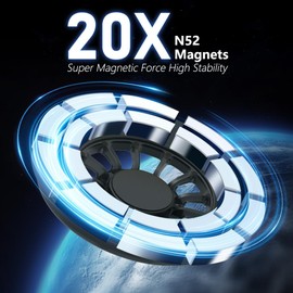 CLEC Car Phone Holder Fit for Honda CR-V CRV 2017-2022 Accessories Rotatable Custom Fit for Magsafe Cell Phone Holder Mount [20 Strong Magnets][Hands Free]