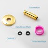 OFFO Shower Arm with Flange, Gold 3 Inches Ceiling Mount