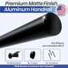 4FT Aluminum Handrail Kit for Indoor/Outdoor Stairs – (2–18 FT