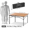Join Nature Camping Table Lightweight Foldable Large for 4-6 Person