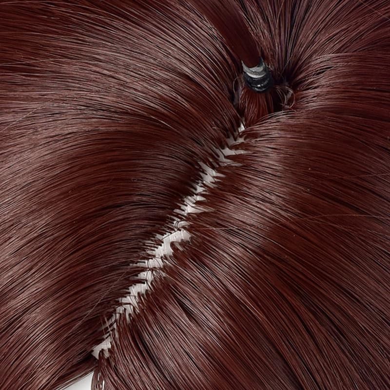Aicos Momo Ayase Cosplay Wigs for Women Brown Straight Wig