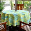 EHouseHome Outdoor Indoor 70inch Round Tablecloth with Umbrella Hole and