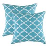 TreeWool, (2 Pack) Cushion Covers Trellis Accent in Cotton Canvas