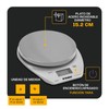 RHINO, Báscula Digital Cocina con Bluetooth, 5kg / 1g, App