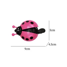 LOVIVER Kids Bike Bell Children Bike Bell Colorful Novelty Boys Girls Ladybird Kids Bell Toddlers Bike Bell Accessories Cycling, Pink
