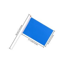 SCSpecial Small Flags 25 Pieces Mini Handheld Flags on Stick 8.2 Inch x 5.5 Inch Outdoor Flags for Parades and Decoration (Multi Color)