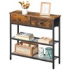 HOOBRO 29.5" Narrow Console Table with 2 Fabric Drawers, Sofa
