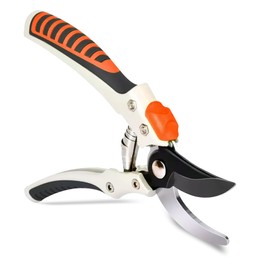 G4GADGET Heavy Duty Garden Secateurs – SK5 Steel Bypass Pruning Shears with Non-Slip Ergonomic Grip – Professional Garden Scissors for Trimming, Pruning & Cutting