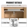 2-Pack Upgraded Undermount Sink Bracket, Undermount Sink Support Kit(Telescopic Length