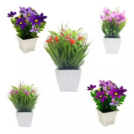 Importeek 5pz Arreglo Floral Artificial Flores Planta Decoracion Ramo
