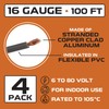 16 Gauge Primary Automotive Wire - 4 Roll Assortment Pack