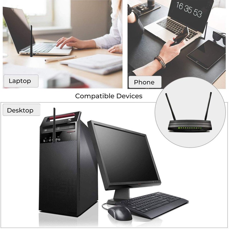 Wireless USB 3.0 WiFi Adapter 1200Mbps, WiFi Dongle Dual Band