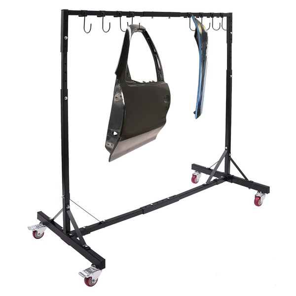 PSUFURV Door Painting Stand, 5ft-7ft Adjustable Height Paint Stands Auto
