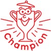 Xclamations X11872 Self-Inking Stamp for Teachers Champion