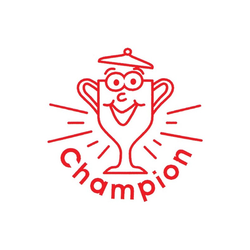 Xclamations X11872 Self-Inking Stamp for Teachers Champion