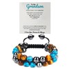Someki Grandson Bracelet From Grandma Adjustable Multicolored Black Obsidian Bead