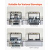 VEVOR Over the Stove Shelf, Adjustable 27-33Inch Spice Organizer, 4