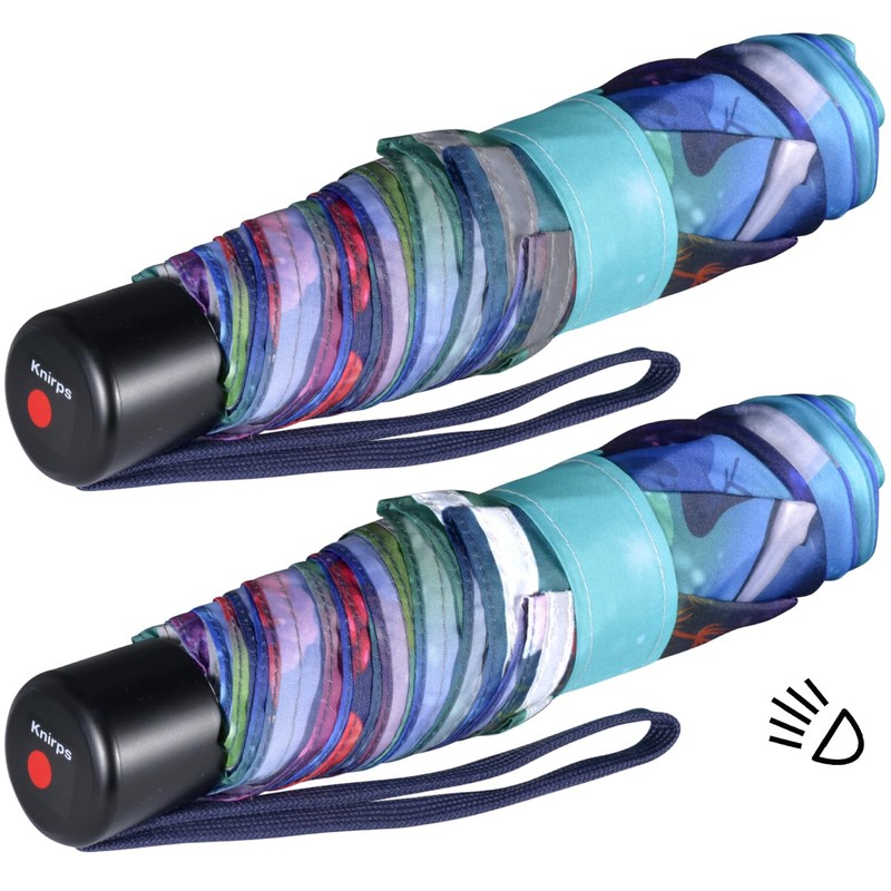 Knirps Kinder-Taschenschirm 4Kids reflective mit Reflexborte - Dolphin