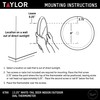 Taylor White Tail Deer Large Indoor Outdoor Dial Thermometer, Wireless