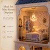 NUOBESTY 1Pc Dollhouse Chandelier Light, 1:12 Scale Miniature Ceiling Lamp