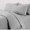 Extra Large Grey Percale Pillowcase Pair "22 x 31"