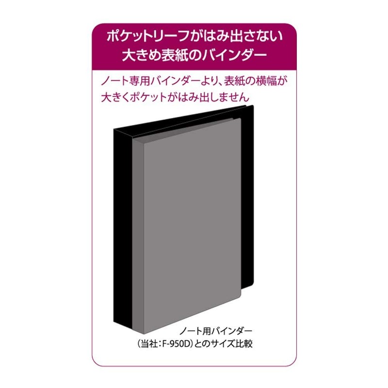 F-1040-CL Collectible Binder for Pocket Leaf A4 Thin Clear