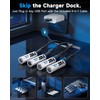 HW USB Rechargeable AAA Batteries, [1.5V, 4-Pack] 1300mWh Lithium Battery