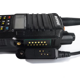 HYS Walkie Talkie Handheld Microphone with PTT, Handheld Speaker Compatible with Baofeng UV-9G UV-9R GT-3WP UV-9R Plus UV-9R Plus MK1 UV-9R PRO UV-82WP(T-56) BF-T57 BF-9700 Radios