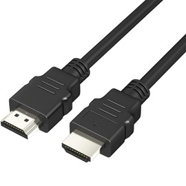 HDMI Cable, HDMI 2.0 Cable, High Speed Transmission, Audio Video Sync, High Definition, 4K 2m, Black, Compatible with Laptops, Game Consoles, TVs, Projectors and More