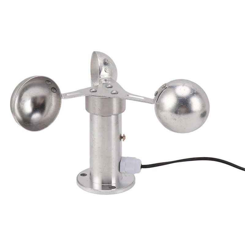 Tnfeeon Aluminum Alloy Anemometer Wind Speed Monitoring Sensor, Equipped with
