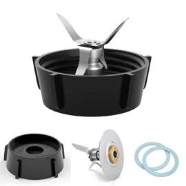 for Oster Blender Replacement Parts Blender Blade with Jar Base Cap and 2 Rubber O Ring Seal Gasket Accessory Refresh Kit by XOOBIU
