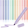 VEYLIN Highlighters,12Pcs Pastel Highlighters, Assorted Colours Highlighters Pens, Aesthetic Cute