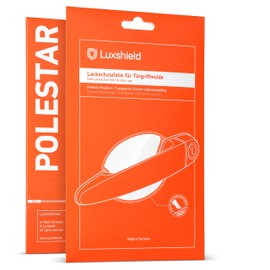 Luxshield Car Door Handle Protection Film for recessed grips for Polestar 2 I 2020-2024 - Anti-Scratch Foil - Clear Paint Protection Film