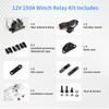 MaySpare 250A 12V Winch Solenoid Relay Contactor Winch Rocker Thumb