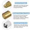 sourcing map 4pcs Spiral Point Plug Taps, M6 x 1