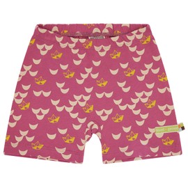 loud + proud Unisex Children's Print, Organic Cotton, GOTS Certified Shorts, red
