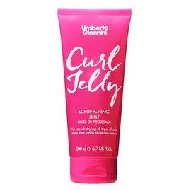 Umberto Giannini Curl Jelly Scrunching Jelly, Vegano Y Cruelty Free Frizz Solution Gel Para Cabello Rizado U Ondulado, 200 Ml Rosa