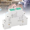 DIN Rail Voltmeter, DC 11V-310V DC Voltage Meter, Digital Display,