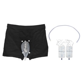 Wearable Silicone Urine Collector Bag Prevent Leakage with Urine Catheter Male Urine Collector System Incontinence