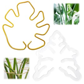 Pack of 2 Monstera Trellis, Plant Support Monstera, Trellis Monstera, Provides Plants the Necessary Physical Hold, for Plant Growing Indoors and Outdoors (Gold and Transparent)