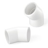 GASHER 25PCS PVC Pipe Fitting 1" PVC 45 Degree Elbow,