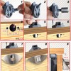 MTSmart RV Push Button Door Catch Lock for Motorhome Caravan